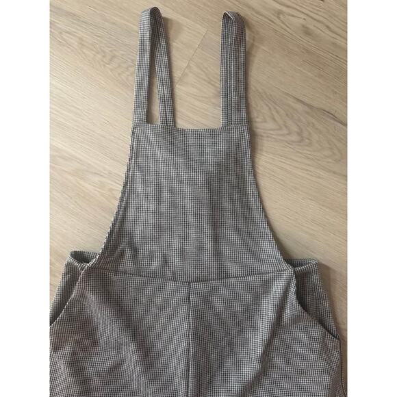 Louche Women’s Size 6 Houndstooth Cropped Overalls Jumper - Picture 3 of 5
